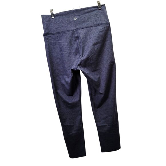 Core 10 Women's All Day Comfort 22" High-Waist Capri Yoga Legging Navy/Gray 1X - Picture 2 of 10